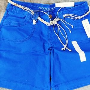 Nwt Women Dark Blue Sonoma Shorts size 10"x 6" in